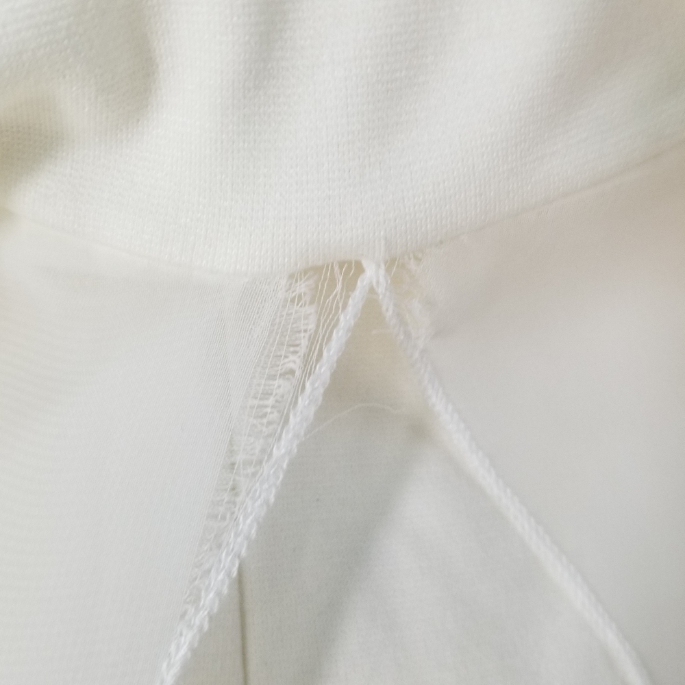 Charlotte Russe Halter Maxi Dress Scalloped Romper Shorts Overlay Cream Medium - Picture 13 of 14